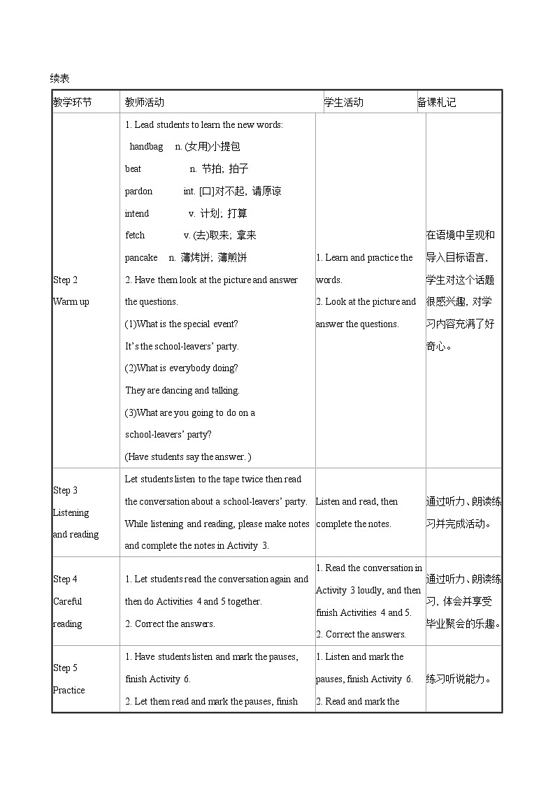 Module 8 My future life Unit 1 Here’s to our friendship and the future教案 初中英语外研版九年级下册（2022年）02