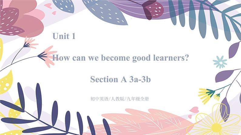 Unit 1 Section A 3a-4c课件PPT01