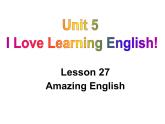 冀教版（三起）英语七年级下册 Unit 5  I Love Learning English! Lesson 27 Amazing English（课件）