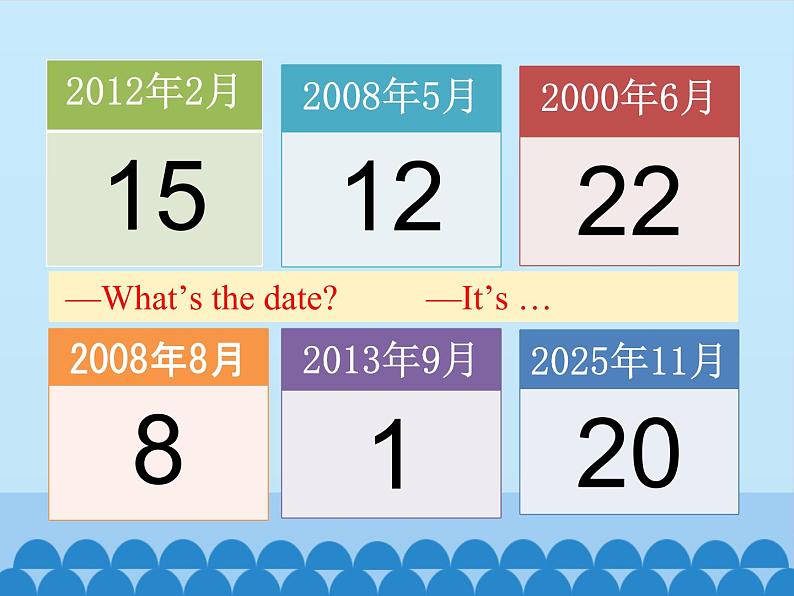 冀教版（三起）英语七年级上册 Unit 7  Days and Months-Lesson 39_（课件）第4页