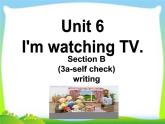 Unit6I'mwatchingTVSectionB(3a-selfcheck)writing课件人教版英语七年级下册