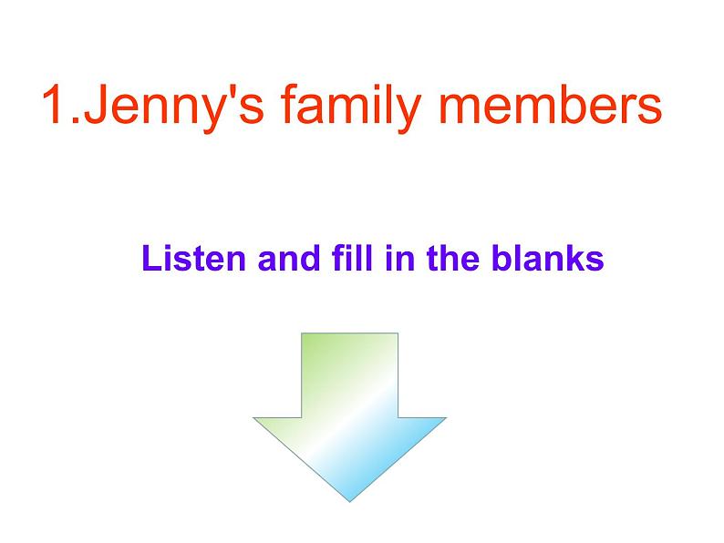 冀教版（三起）英语七年级上册 Unit 5 Family and home Lesson 25 Jenny's Family（课件）05