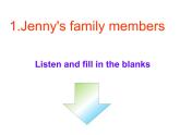 冀教版（三起）英语七年级上册 Unit 5 Family and home Lesson 25 Jenny's Family（课件）