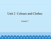 冀教版（三起）英语七年级上册 Unit 2  Colours and Clothes -Lesson 7 _（课件）