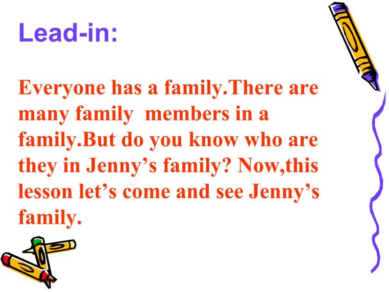 冀教版（三起）英语七年级上册 Unit 5 Family and home Lesson 25 Jenny’s Family（课件）02