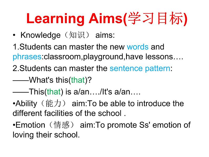 冀教版（三起）英语七年级上册 Unit 1  School and FriendsLesson 3 Welcome to our school （课件）02