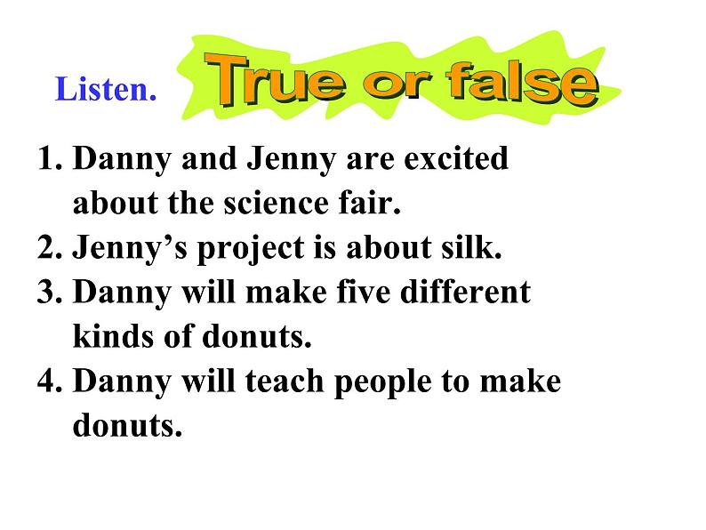 冀教版（三起）英语七年级下册 Unit 3 School Life Lesson 17 School Science Fair（课件）07