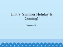 初中英语冀教版七年级下册Unit 8 Summer Holiday Is Coming!Lesson 44 Volunteering in Summer集体备课课件ppt