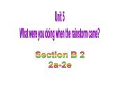 Unit5SectionB(2a-2e)课件人教版八年级英语下册