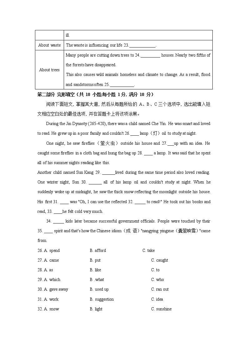 山东省泰安市岱岳区2021年中考第二次模拟考试英语试卷第3页