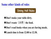 人教新目标七年级英语下册--Unit4 don't eat in class.Section B (2a-selfcheck) 课件+ 音视频
