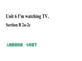 人教新目标七年级英语下册--Unit 6 I'm watching TV Section B 2a-2c 优质课件(共32张PPT) 导学案 音视频