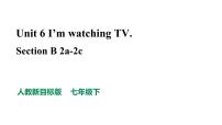 初中英语人教新目标 (Go for it) 版七年级下册Unit 6 I’m watching TV.Section B教案配套课件ppt