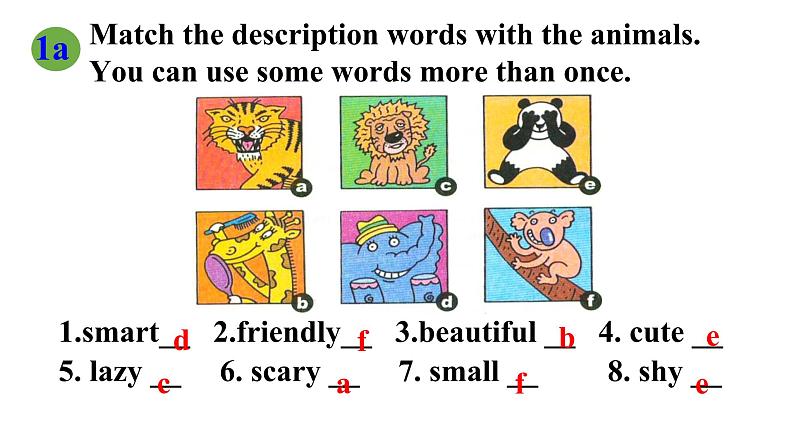 Unit5 Why do you like pandas.SectionB(1a-1e)课件第8页