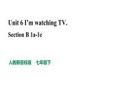 人教新目标七年级英语下册--Unit 6 I'm watching TV Section B 1a-1e 优质课件+音视频
