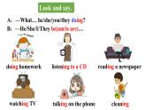 人教新目标七年级英语下册--Unit 6 I'm watching TV Section B 1a-1e 优质课件+音视频