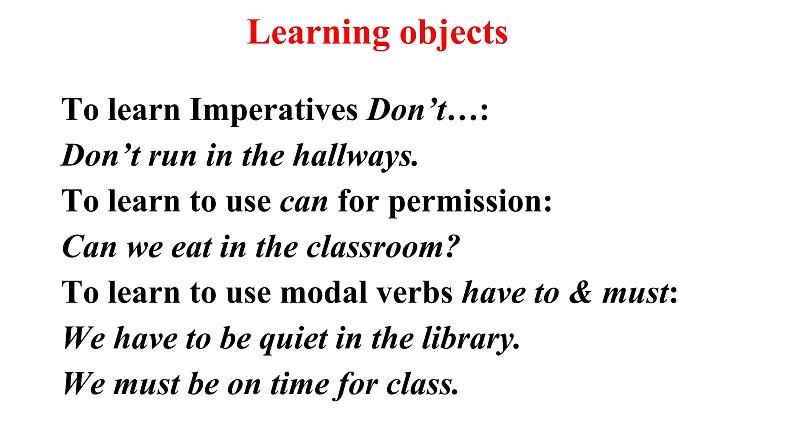 人教新目标七年级英语下册--Unit4 don 't eat in class.sectionA(grammar focus-3c)课件第2页