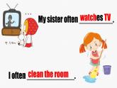 人教新目标七年级英语下册--Unit 6 I'm watching TV! Section A 1a-1c 课件(共29张PPT) 音视频