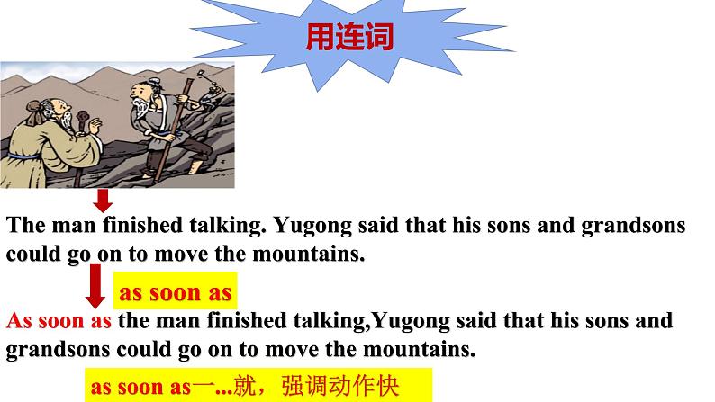 人教新目标八年级英语下册--Unit6 An old  man tried to move the mountains.SectionA Grammar Focus （4a-4c）课件+ 视频08