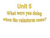 人教新目标八年级英语下册--Unit 5 What were you doing when the rainstorm came  Section A (1a-2d)课件+音频