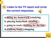 人教新目标八年级英语下册--Unit 5 What were you doing when the rainstorm came  Section A (1a-2d)课件+音频