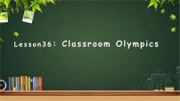 冀教版（三起）英语八年级下册 Lesson 36 Classroom Olympics（课件）