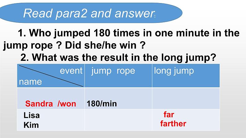 冀教版（三起）英语八年级下册 Lesson 36 Classroom Olympics（课件）05