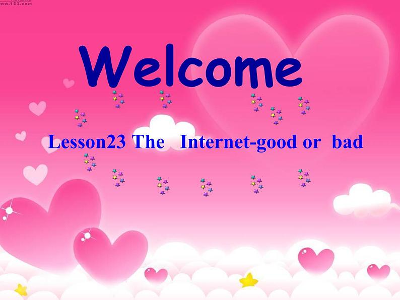 冀教版（三起）英语八年级下册 Lesson 23 The Internet — Good or Bad（课件）第1页