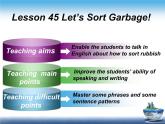 冀教版（三起）英語八年級下冊 Lesson 45 Let’s Sort Garbage!（課件）