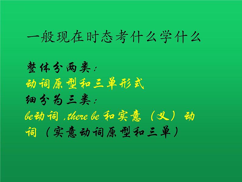 2022年中考英语语法课件：一般现在时第5页