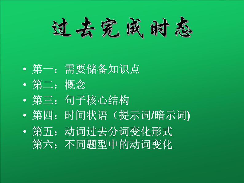 2022年中考英语语法课件：过去完成时第2页