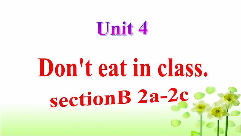 Unit4SectionB2a-2c课件人教版七年级英语下册第1页