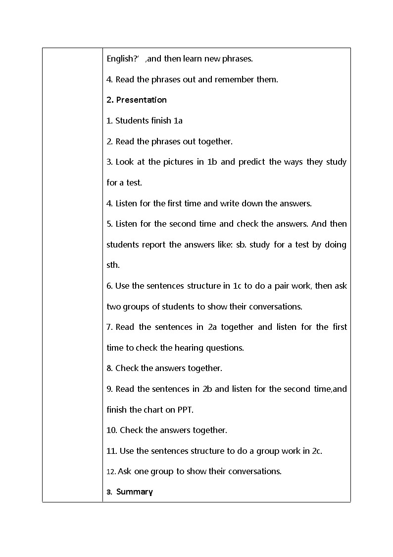 Unit1 How can we become good learners 第一课时课件+教案02