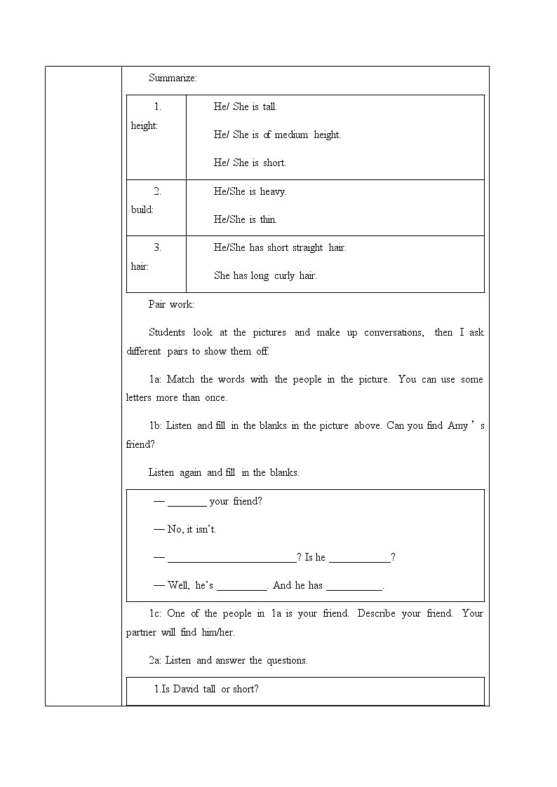 Unit 9 Section A  1a-2d课件+教案+练习+音频 人教版英语七年级下册02
