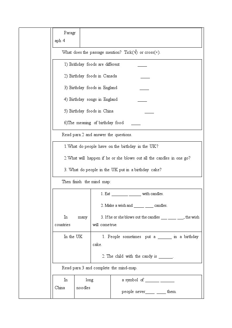 Unit 10 Section B 2a-Self Check课件+教案+练习+音频 人教版英语七下03