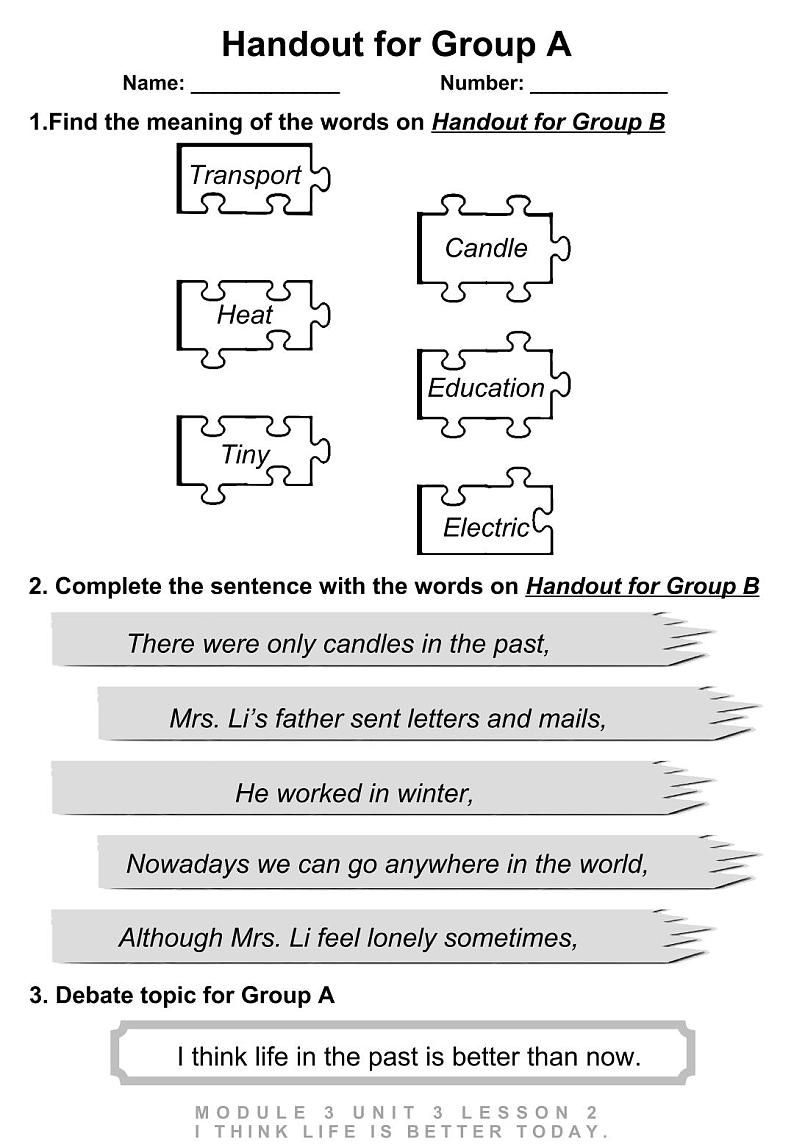 Module 3 Unit 2 I think life is better today. 课件（共22张PPT）+ 音视频01