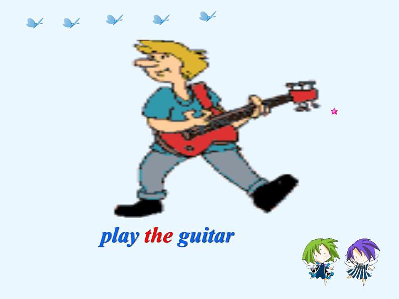 人教新目标(Go for it)版英语七年级下 Unit1 Can you play the guitar Section A_5 课件08