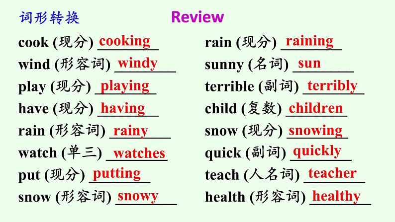 人教新目标七年级英语下册--Unit 7 It's raining Section A (2a—2d)课件+ 音频02