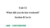 人教新目标七年级英语下册--Unit 12 What did you do last weekend_ Section B 1a-1e课件+ 音频