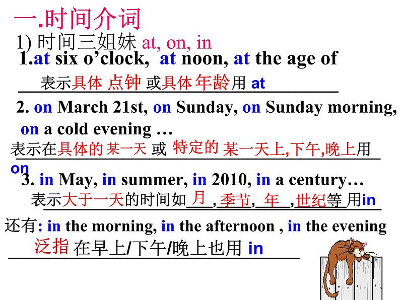 2020年中考英语语法介词的系统复习课件PPT第7页