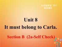 人教新目标 (Go for it) 版九年级全册Unit 8 It must belong to Carla.Section B教学ppt课件