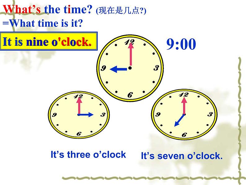 人教新目标(Go for it)版英语七年级下 Unit 2 What time do you go to school？ Section A(1) 课件04