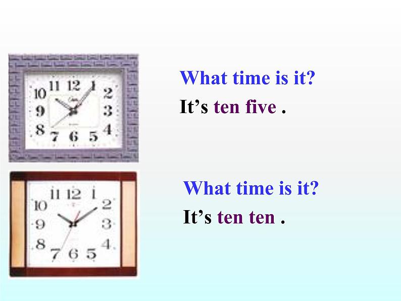 人教新目标(Go for it)版英语七年级下 Unit 2 What time do you go to school？ Section A_1 课件05