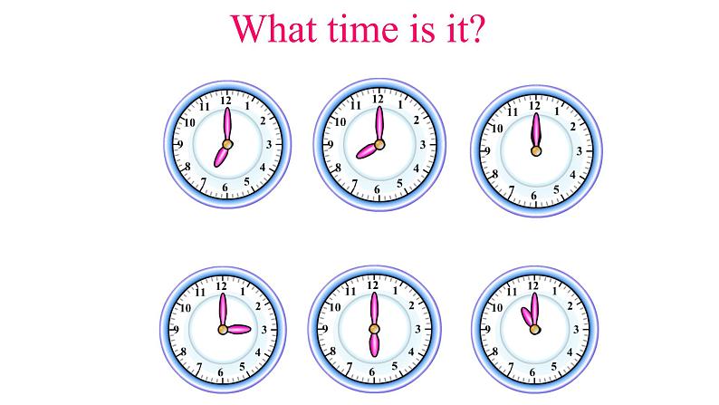 人教新目标(Go for it)版英语七年级下 Unit 2 What time do you go to school？ Section A 课件04