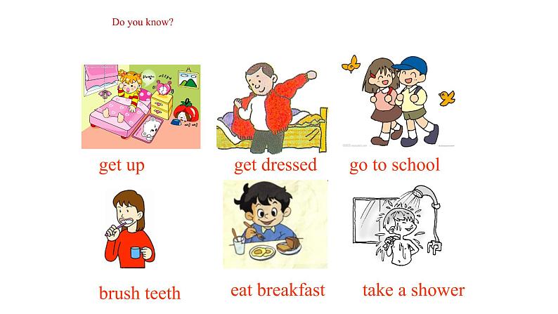 人教新目标(Go for it)版英语七年级下 Unit 2 What time do you go to school？ Section A 课件07