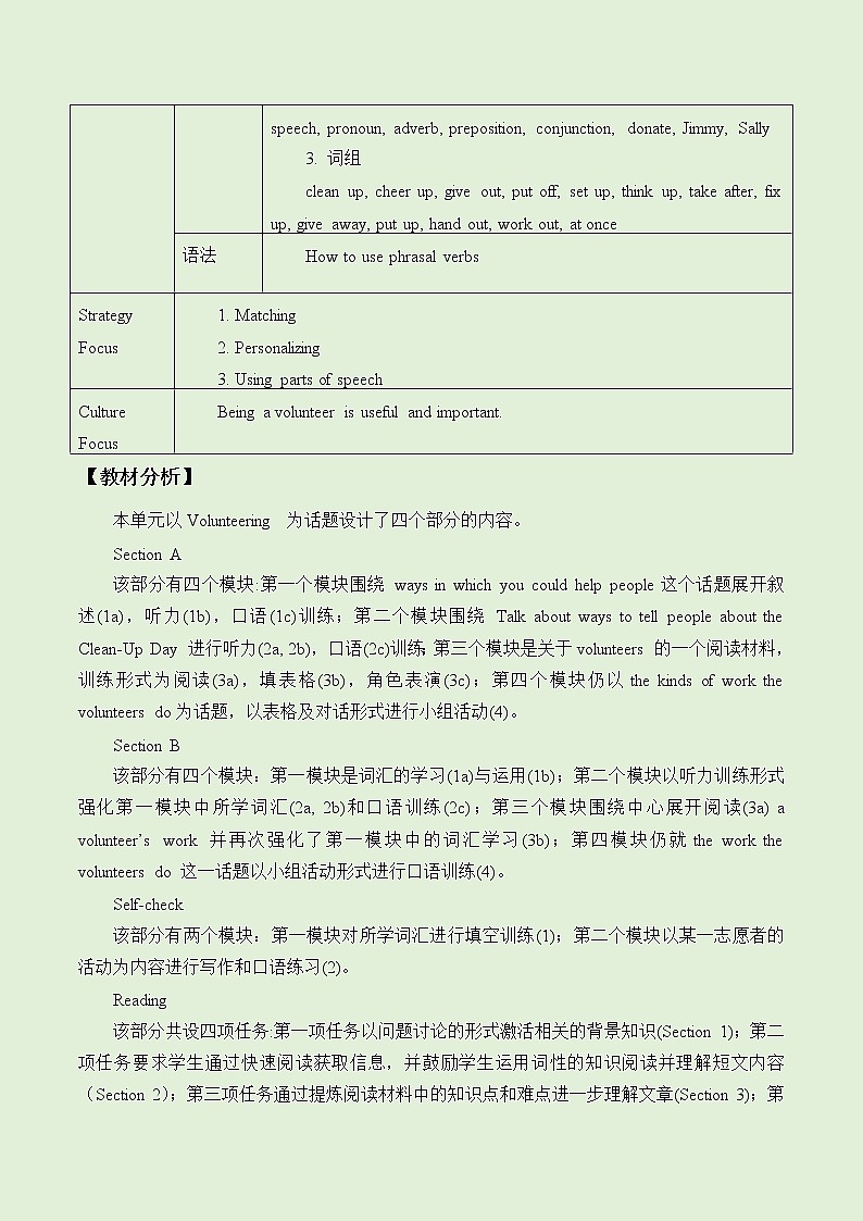 人教新目标（Go for it)版英语八年级下册 Unit 2  I’ll help to clean up the city parksSection A_（教案 ）第2页