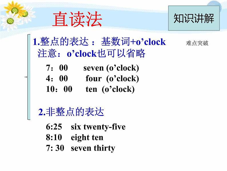 人教新目标(Go for it)版英语七年级下 Unit 2 what time do you go to school(15) 课件第6页