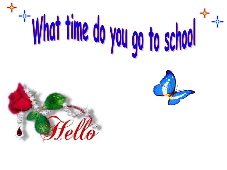 人教新目标(Go for it)版英语七年级下 Unit2 What time do you go to school？ 课件第1页