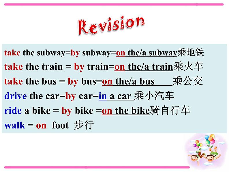 人教新目标(Go for it)版英语七年级下 Unit 3 How do you get to school 课件第2页