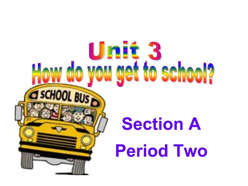 人教新目标(Go for it)版英语七年级下 Unit3 How do you get to school Section A 课件第1页